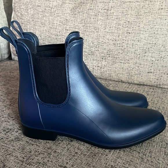 Sam Edleman Tinsley Navy Chelsea Rain Boots Size 9 - Picture 2 of 10